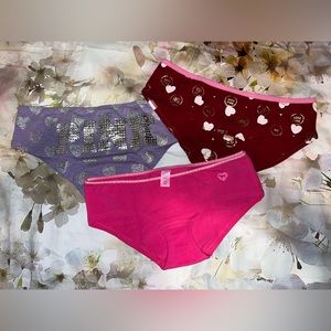 Victoria’s Secret PINK Vintage Pantie Lot of 3